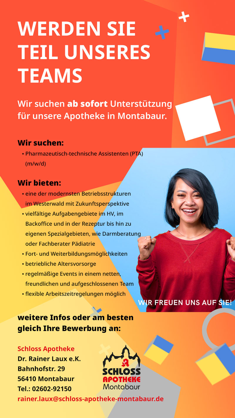 Stellenanzeige PTA Montabaur